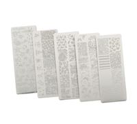 VALICLUD Pochoirs De Manucure 5 Pièces Petite Taille Motifs Animaux Et Monde Sous-marin Pour Nail Art Femmes Et Filles Décorations D’ongles Uniques