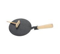VALICLUD Poêle à Crêpe Miniature avec Manche et Râteau Ustensile de Cuisine pour Crêpes et Pancakes Antiadhésif et Facile à Nettoyer Usage Domestique et Professionnel
