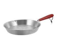 VALICLUD Poêle à Frire Inox Antiadhésive avec Fond Plat Compatible Induction Poêle à Œufs et Omelettes avec Manche Cuisson Facile et Uniforme