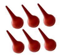 VALICLUD Poire D'aspiration Pour Bébé 6 Pièces, Ballonnet Séparé Rouge, Outil Nettoyage Nez Puissant Et Sûr, En Silicone Souple, Soin Hygiénique Pour Bébé, Kit Nettoyage Nasal Pratique
