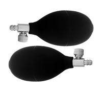 VALICLUD Pompe de Gonflage Manuelle PVC Lot de 2 avec Valve de Décharge d'Air pour Tensiomètre Utilisation Domestique Gonflage Contrôlé Ergonomique Confort pour Maison et Hôpital