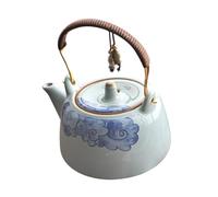VALICLUD Porcelain Teapot Ceramic Teapot With Handle For Loose Leaf Tea Heat Resistant Ceramic Kettle Artistic Home Decor For Personal Use And Small Gatherings