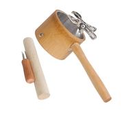 VALICLUD Porte-bâtonnets de Moxibustion en Bois Naturel Petit Format 3 Fourches Coniques et Bâtons de Moxa pour Moxibustion Portable, Outil de Massage Moxa pour Cou, Dos, Poitrine