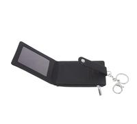 VALICLUD Porte-Cartes en PU Imperméable Anneau Porte-Clés Design Élégant pour Cartes D’Identité Badges Professionnels et Transports Usage Quotidien