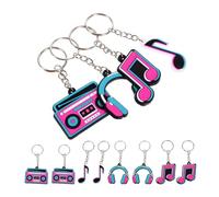 VALICLUD Porte-Clés de Notes de Musique Lot de 12 pour Présents et Décorations de Fête Musicale Garçon et Filles et Adultes