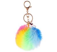VALICLUD Licorne Porte-Clés Moelleux Porte-Clés Pom Pom Porte-Clés Mignon à Dos Décorations à Main Charme pour Femmes Filles