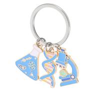 VALICLUD Porte-Clés Scientifique En Métal Avec Pendentif Microscope Accessoire De Sac Et De Sac À Dos Cadeau Pour Professeur Étudiant Chimiste Et Physicien