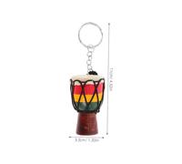 VALICLUD Porte Clés Tambour Djembe Artisanal Pendentif Décoratif Africain pour à Dos Accessoire Voyage Cadeau Souvenir