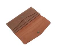 VALICLUD Porte- Cuir Synthétique pour Hommes Et Femmes Enveloppe De Budget Réutilisable avec Plusieurs Emplacements pour Cartes Et Billets Couleur Marron pour Gestion des Finances Et