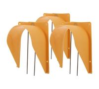 VALICLUD Porte de Cage à Oiseaux pour Pigeons, Entrée Sécurisée 3pcs Abs | Acier Inoxydable, Style Européen Orange, Fournitures pour Cages à Pigeons Voyageurs, Fête