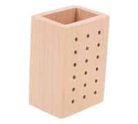 VALICLUD Porte-embouts Manucure en Bois 18 Trous Compact Organiseur de Mèches Outils de Manucure pour Salon et Usage Domestique Rangement Pratique Bureau