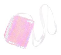 VALICLUD Porte-Monnaie à Paillettes Léger et Résistant Bandoulière Rose, Taille Compacte pour Fêtes Estivales et Sorties d'Garçon et Filles de 8 Ans