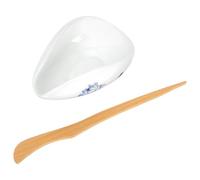 VALICLUD Porte-thé en Céramique Lotus Récipient de Rangement pour Feuilles de Thé Assiette pour Cérémonie du Thé Format Unique Couleur Blanche Usage Bureau et Maison