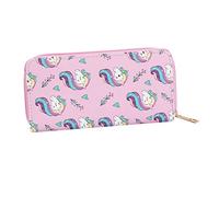 VALICLUD Portefeuille Licorne Femme Dames Mignon Fille Portefeuille Licorne Long Portefeuille Motif Licorne Portefeuille PU