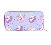 VALICLUD Portefeuille Long à Motif Licorne pour Femme avec Compartiments Format Compact Facile à Transporter