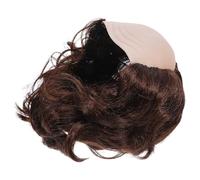 VALICLUD Postiche Chauve Humoristique pour Homme en Synthétique Brun Calvitie Réaliste et Côtés Cheveux, Bonnet de Postiche Court pour Cosplay, Fêtes D’halloween, Comédie et Anniversaires