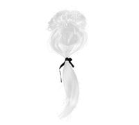 VALICLUD Postiche de Cosplay Longue Bouclée pour Homme Accessoires de Fête Costume de Juge Aspect Naturel pour Halloween et Cosplay
