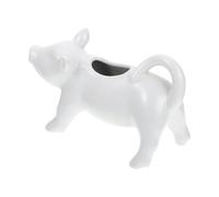 VALICLUD Pot à Lait Résistant Chaleur de Cochon Blanc en Céramique Tasse Multifonction Originale Utilisation Polyvalente pour Décoration de Table et Fête