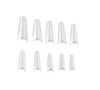 VALICLUD Présentoir à Ongles 500 Pièces Transparent Palette de Faux Ongles Accessoires de Manucure Pratique pour Débutants Salon de Beauté