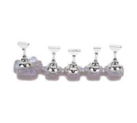 VALICLUD Présentoir pour Ongles Nail Art Support à Presser en Alliage et Plastique, Surface Plate Résistante la Déformation, pour Scène Nail Art Professionnelle