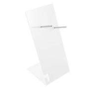 VALICLUD Présentoir Sèche-cheveux Organisateur De Porte-brosse à Cheveux Support De Sèche-cheveux De Salle De Bain Organisateurs Pour La Vanité Blanche Acrylique