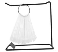 VALICLUD Présentoir Vernis Ongles avec Support et Anneau Kit Ongles Transparents Acrylique Éventail pour Affichage et Entraînement Manucure Professionnelle