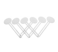 VALICLUD Presse-tubes de Dentifrice Outil Pratique et Précis en Alliage D'aluminium Argenté Lot de 6 pour Tubes de Colle et Dentifrice Quotidien