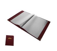 VALICLUD Protège Menu Cuir pour Restaurant et Bar Porte Menu Simple et Dossier Prix Repas Couverture Transparente avec Coins Arrondis Usage Professionnel