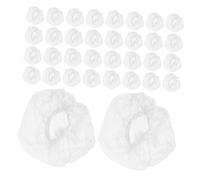 VALICLUD Protège-oreilles en Plastique Blanc Imperméables Jetables Lot de 1000 Pièces, Matériau et Confortable, pour Salons et Espaces Publics