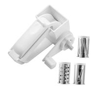 VALICLUD Râpe à Fromage Rotative Manuelle Compacte Acier Inoxydable et PP Râpe Portable pour Cuisine Truffes Chocolat et Fromage Accessoire Léger et Polyvalent