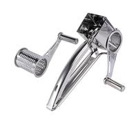 VALICLUD Râpe Fromage Rotative Acier Inoxydable Ensemble avec Lames Tranchantes Manuel pour Fromage à Pâte Dure et Molle