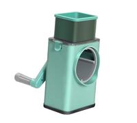 VALICLUD Râpe Rotative Manuelle Multi Usage Coupe Légumes Compact pour Trancher Râper et Émincer Cuisine Outil Portable Adapté à Tous Types Aliments