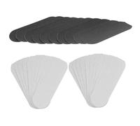 VALICLUD Recharges de Papier de Verre pour Lime à Pieds 20 Pièces 10 Pcs Noir et Gris Outil de Lime Exfoliant Pédicure Spa Accessoires pour Éliminer Peau Morte