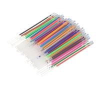 VALICLUD Recharges de Stylos Gel Couleur 72 Pièces Plastique Robuste, Haute Restitution des Couleurs, Léger, pour Écriture et Étude Couleur Aléatoire