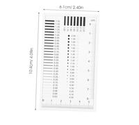 VALICLUD Règle de Mesure Transparente Haute Précision pour Inspection de Fissures et Défauts Outil de de Taches Ligne Instrument pour Estimation Précise des Dimensions