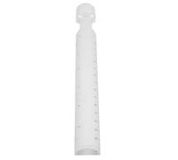 VALICLUD Règle Plastique Rigide Blanche Échelle Centimétrique Claire et Barre de Loupe 2x pour Dessin Précis la Maison Bibliothèque, Outil Multifonction pour Créateurs