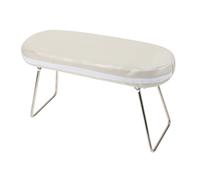 VALICLUD Repose-bras à Ongles Pliable Support De Bras En Cuir Pu Blanc Taille Moyenne Pour Nail Art Protection De Table Confort Client