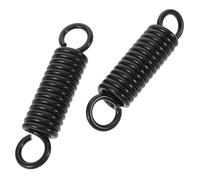 VALICLUD Ressort Hélicoïdal Amortisseur 6 MM X 150 MM Noir Lot de 2 Ressort Élastique pour Balancelle et Chaise Suspendue Accessoires à Suspendre Hamac Extérieur Fixation Résistante