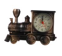 VALICLUD Réveil Forme de Train Vintage pour Bureau et Décoration Horloge Analogique Silencieuse Modèle Rétro Créatif pour Garçon Fille et Collectionneurs