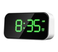 VALICLUD Réveil Numérique Grand Écran LED, Fonction Snooze, USB Rechargeable, Format Délicat, Adapté pour Chambre, Bureau et Autres Situations, Horloge Pleine Écran