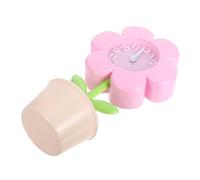 VALICLUD Réveil Numérique Rose Mini Horloge Décorative pour Filles avec Motif Floral Créatif Mouvement Silencieux Petite Horloge de Chambre Portable pour Étudiants et Bureau