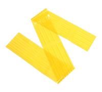 VALICLUD Rideau De Séparation Suspendu pour Niche pour Chien Rideau Transparent pour Niche pour Porte De Chien Animaux De Compagnie en PVC Jaune