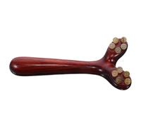 VALICLUD Rosewood Facial Massager Stick Y-shaped Horn Massage Tool For Acupoint Activation Portable Wooden Roller For Enhanced Absorption And Puffiness Relief