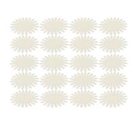 VALICLUD Roue D'Échantillons De Vernis À Ongles Ovale Blanche En Plastique 20 Pièces Roue D'Échantillons De Faux Ongles Des Couleurs