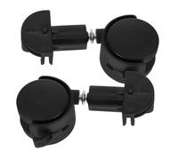 VALICLUD Roues pour Cage D’Animal de Compagnie 2 Pcs roulettes Pivotantes en Fer et Plastique Freins Accessoires Robustes pour Déplacement Facile de Cage à Chat Mobilier et Bureau