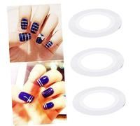 VALICLUD Rouleaux Adhésifs Colorés pour Ongles 3Pcs Bandes Brillantes Auto-Adhésives pour Manucure et Pédicure Décoration Facile DIY Nail Art