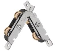 VALICLUD Roulettes pour Porte Coulissante en Acier Inoxydable, Lot de 2 Poulies à Double Galets Type 77, Kit de Remplacement pour Portes-Fenêtres et Portes de Placard, Accessoires pour