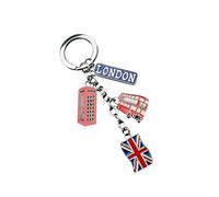 VALICLUD Royaume- UNI Drapeau en Métal Porte- Clé Souvenir Union Jack Porte- Clés De Voiture Porte- Clés Charmes