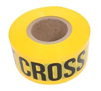 VALICLUD Ruban de Signalisation Crime Scene Tape Non Adhésif Jaune avec Texte Noir Ruban de Sécurité pour Décoration Halloween et Zones Dangereuses