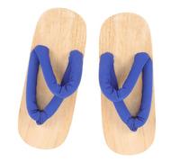 VALICLUD Sabots Japonais Bois pour Femmes Cosplay Chaussures Plates Large Confort Respirant avec Support Voûte Plantaire Semelle EVA Antidérapante Adaptée